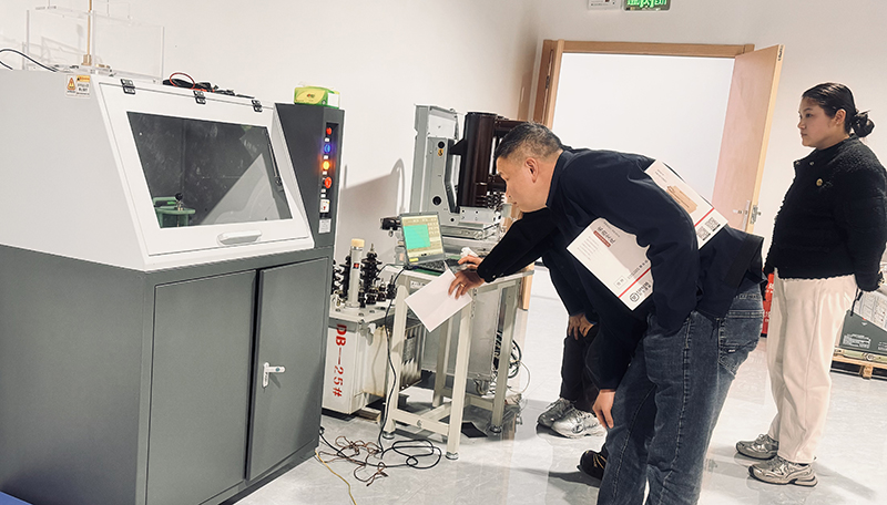 聚焦絕緣材料品質:客戶到訪武漢雷科電力開展擊穿電壓測試交流